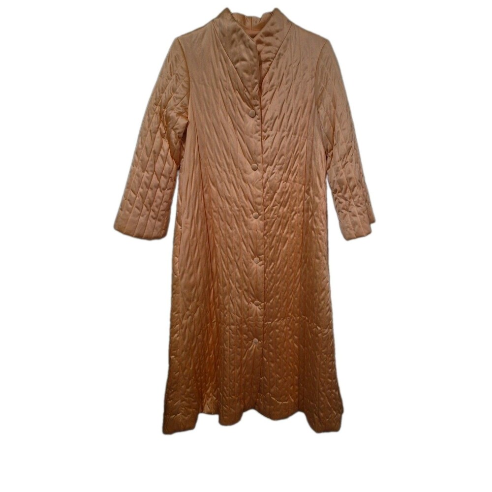 Vintage 70s/80s Vanity Fair Robe Housecoat Lounge Sz 8 Quilted USA